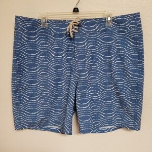 Faherty Blue Board Shorts